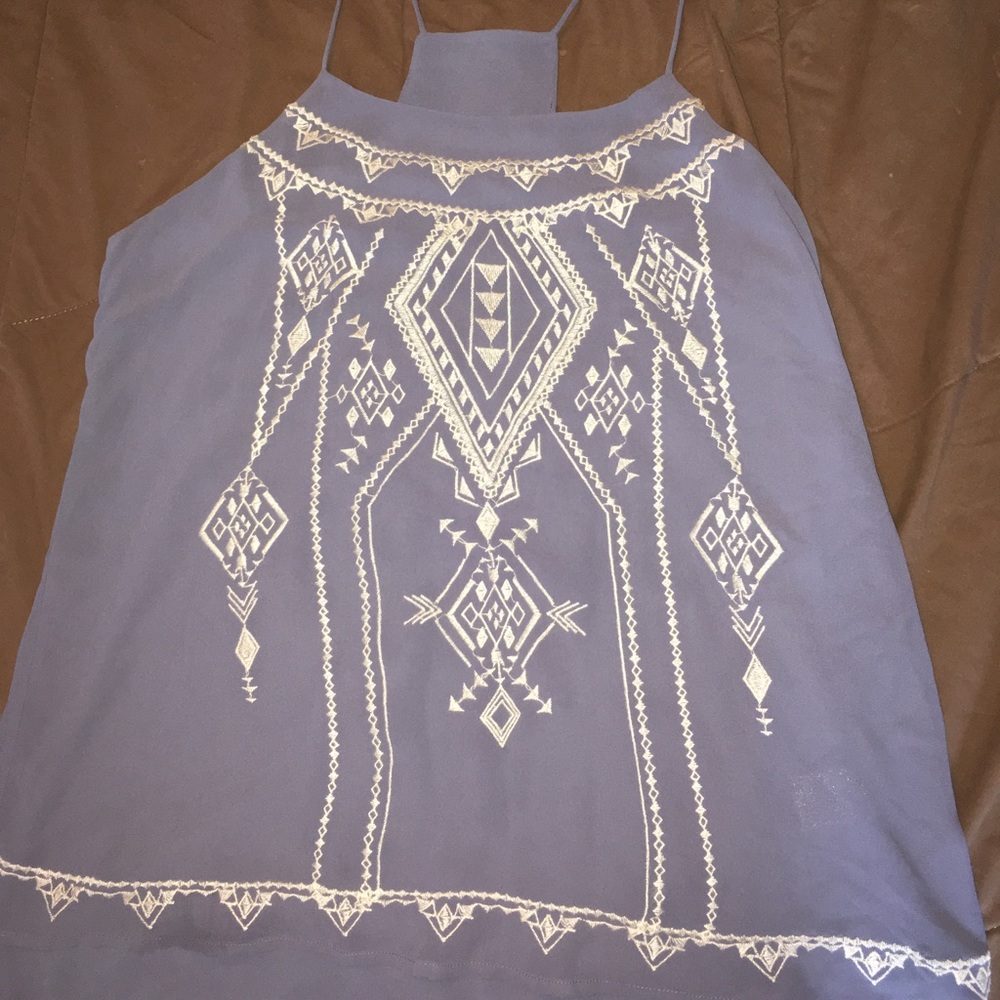 Embroidered Tank Top